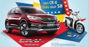 Mua Honda CR-V được tặng Honda SH